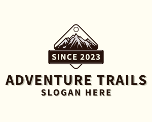 Travel Mountaineering Hiking logo design