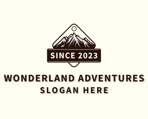 Travel Mountaineering Hiking logo design