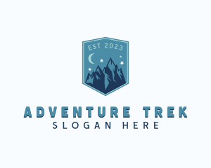 Trekking - Travel Mountain Trekking logo design