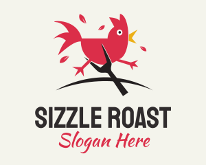 Roast - Red Chicken Roast logo design