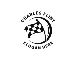Motorsport Racing Flag Logo