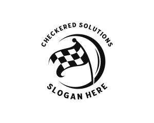 Checkered - Motorsport Racing Flag logo design