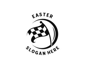 Flag - Motorsport Racing Flag logo design
