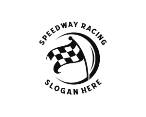 Motorsport - Motorsport Racing Flag logo design