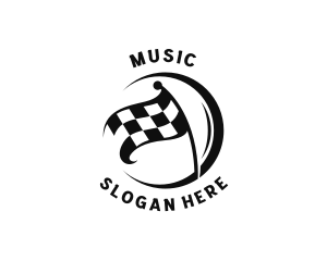 Motorway - Motorsport Racing Flag logo design