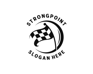 Nascar - Motorsport Racing Flag logo design