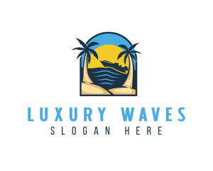 Yacht - Beach Travel Yacht logo design