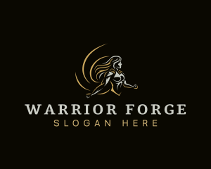 Goddess Deity Warrior logo design