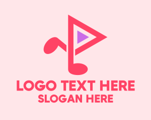 Youtuber - Music Streaming Application logo design