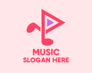 Vlog - Music Streaming Application logo design