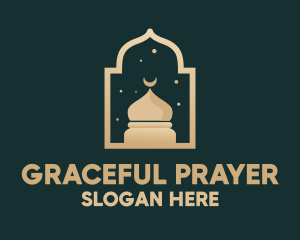 Muslim Mosque Window logo design