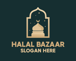 Muslim Mosque Window logo design