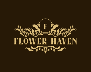 Elegant Flower Wedding  logo design