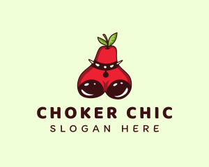 Choker - Sexy Pear Boobs logo design