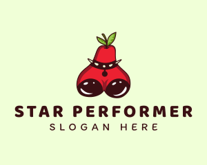 Entertainer - Sexy Pear Boobs logo design