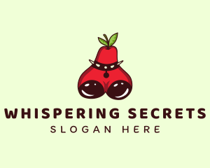 Intimate - Sexy Pear Boobs logo design