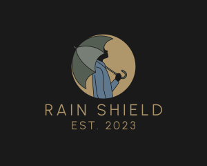 Raincoat - Fashion Umbrella Apparel logo design