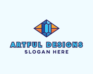 Blue Precious Gem logo design