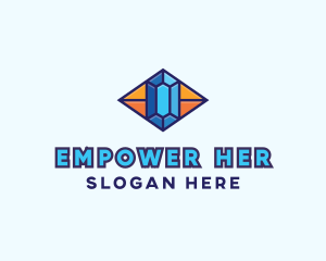 Blue Precious Gem logo design