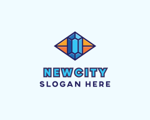 Blue Precious Gem logo design