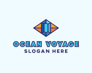 Blue Precious Gem logo design