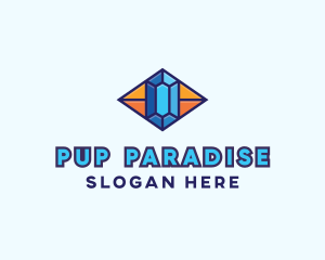 Blue Precious Gem logo design