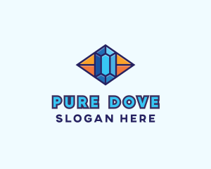 Blue Precious Gem logo design