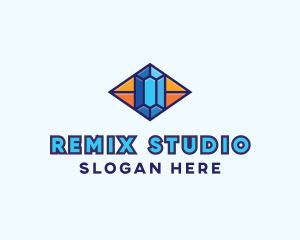 Blue Precious Gem logo design