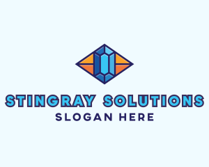 Blue Precious Gem logo design