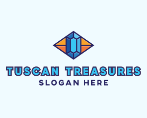 Blue Precious Gem logo design