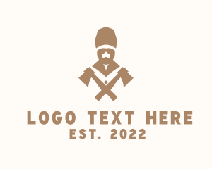 Arborist - Woodcutting Lumberman Axe logo design