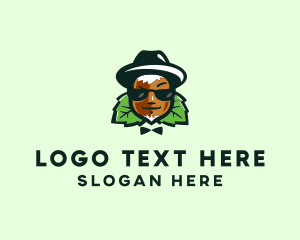 Vegan - Smiling Gentleman Acorn logo design