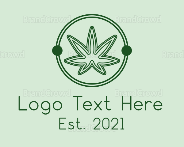 Green Marijuana Dispensary Logo