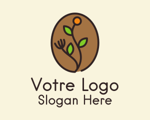 Organic Coffee Farm  Logo