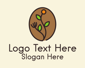 Organic Coffee Farm  Logo