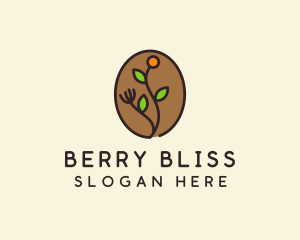 Organic Coffee Farm  logo design