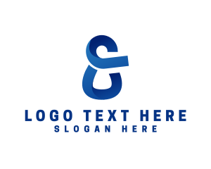 Application - Modern Business Ampersand logo design