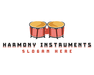 Instruments - Bongo Instrumental Drum logo design