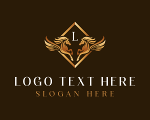 Jewelry - Luxury Pegasus Crest logo design