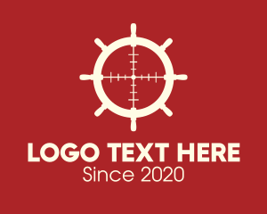 Ship - Steering Wheel Target logo design