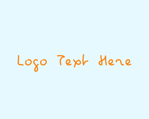 Handwriting - Kid Handwriting Nursery logo design