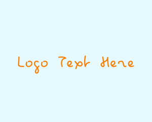 Kid Handwriting Nursery Logo