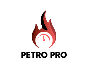 Petroleum - Fire Gauge Meter logo design