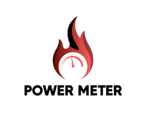 Meter - Fire Gauge Meter logo design