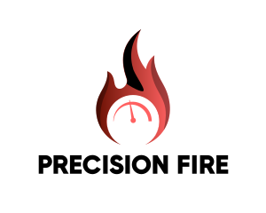 Fire Gauge Meter logo design