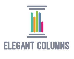 Column Bar Chart logo design