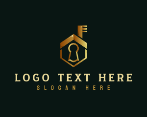 Deluxe House Key logo design