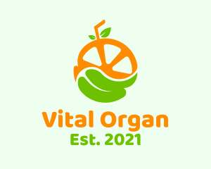 Orange Organic Juice logo design