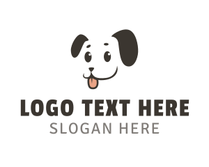 Friendly - Cute Smiling Dog logo design