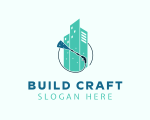 Pressure Washer Building logo design